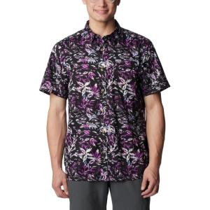 imageColumbia Mens Super Slack Tide Camp ShirtBlack Kona Kraze Print