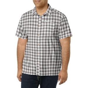 imageColumbia Mens Super Slack Tide Camp ShirtCity Grey Palaka Plaid