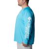 imageColumbia Mens PFG Terminal Tackle Long Sleeve ShirtAtollWhite Logo