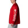 imageColumbia Mens PFG Terminal Tackle Long Sleeve ShirtRed SparkWhite Logo