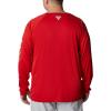 imageColumbia Mens PFG Terminal Tackle Long Sleeve ShirtRed SparkWhite Logo