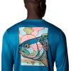 imageColumbia Mens Terminal Tackle PFG Fish Shine Long SleeveBlue EchoPfg Trout Shine