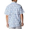 imageColumbia Mens PFG Super Bahama Short Sleeve Shirt Breathable UV ProtectionBlue Macaw Dorado Isle Print