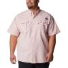 imageColumbia Mens PFG Super Bahama Short Sleeve Shirt Breathable UV ProtectionSorbet Micro Check