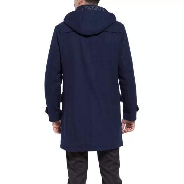 BGSD Men Benjamin Wool Blend Classic Duffle Coat  Regular and Big amp TallNavy