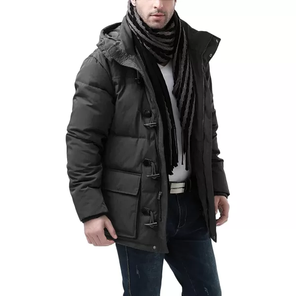 BGSD Men Connor Hooded Waterproof Toggle Down Parka Winter CoatBlack