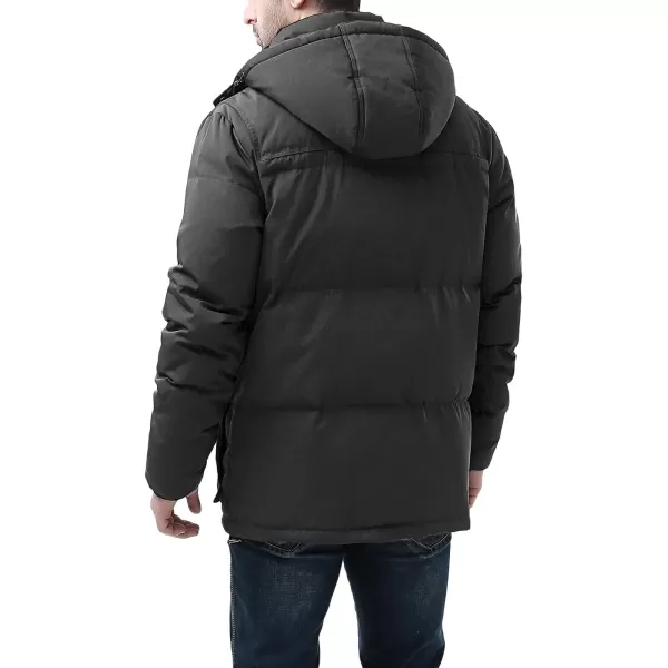 BGSD Men Connor Hooded Waterproof Toggle Down Parka Winter CoatBlack