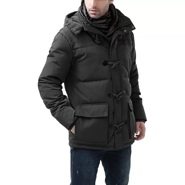 BGSD Men Connor Hooded Waterproof Toggle Down Parka Winter CoatBlack