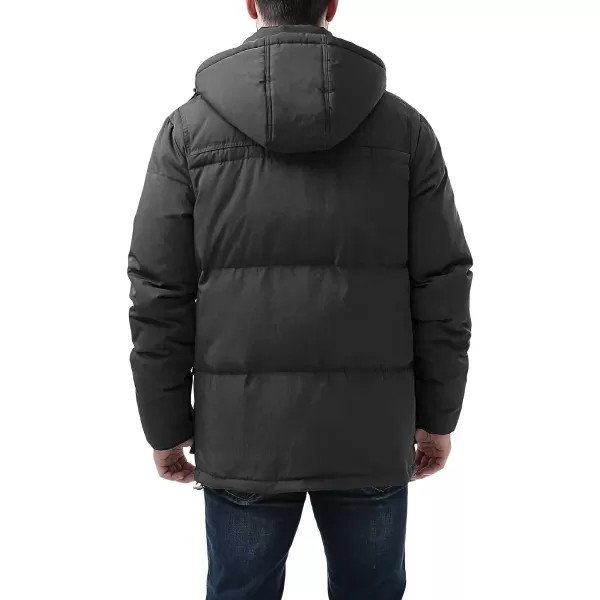 BGSD Men Connor Hooded Waterproof Toggle Down Parka Winter CoatBlack