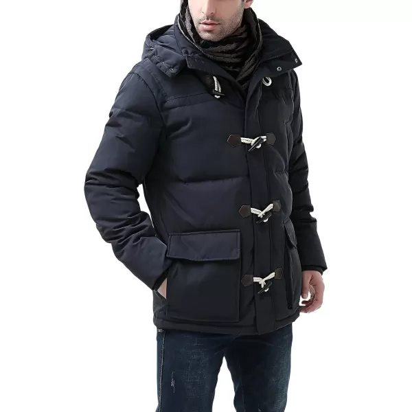 BGSD Men Connor Hooded Waterproof Toggle Down Parka Winter CoatNavy