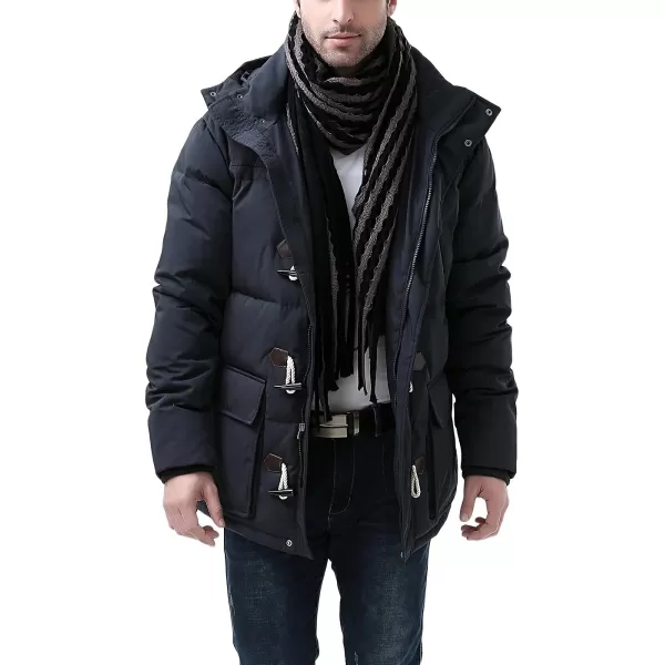 BGSD Men Connor Hooded Waterproof Toggle Down Parka Winter CoatNavy