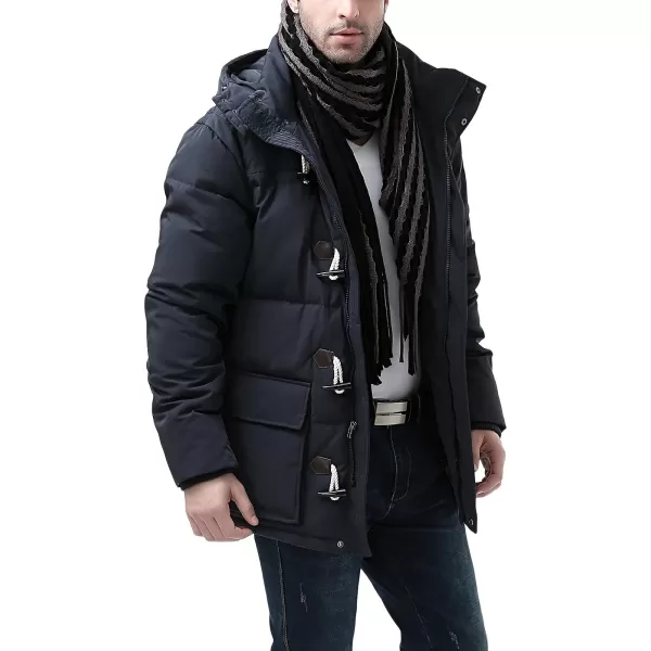 BGSD Men Connor Hooded Waterproof Toggle Down Parka Winter CoatNavy