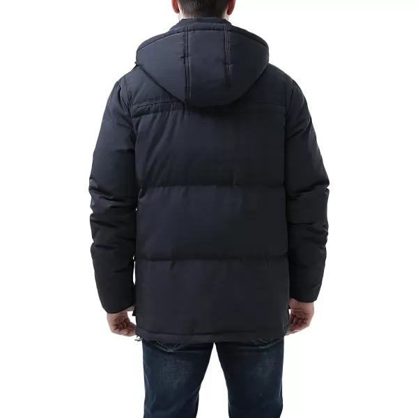 BGSD Men Connor Hooded Waterproof Toggle Down Parka Winter CoatNavy