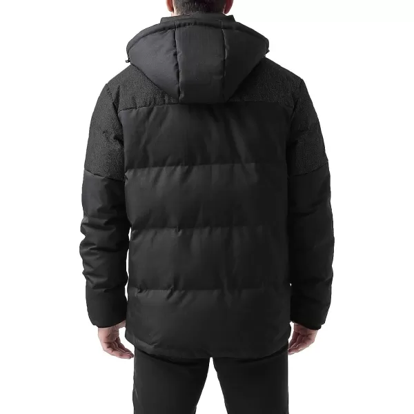 BGSD Men Ethan Waterproof Hooded Down Parka Winter CoatBlack