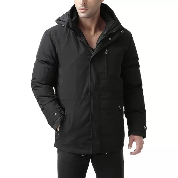 BGSD Men James 3in1 Waterproof Down Parka Winter CoatBlack