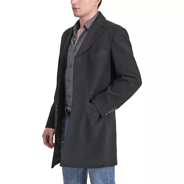 BGSD Men Marc Wool Blend Walker Coat  Regular and Big amp TallBlack