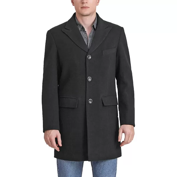 BGSD Men Marc Wool Blend Walker Coat  Regular and Big amp TallBlack