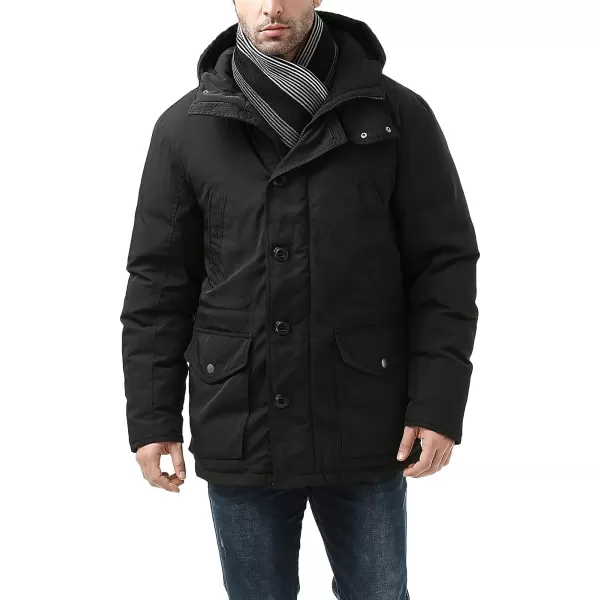 BGSD Men Tommy Hooded Waterproof Down Parka Winter Coat  Regular amp TallBlack