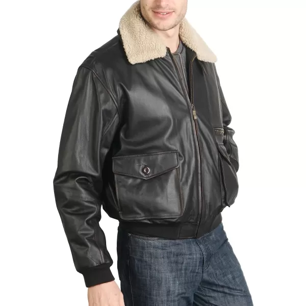 BGSD Men Vintage Cowhide Leather Flight Bomber Jacket MediumBGSD Men Vintage Cowhide Leather Flight Bomber Jacket Medium