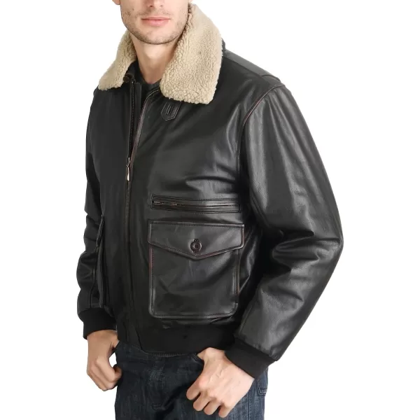 BGSD Men Vintage Cowhide Leather Flight Bomber Jacket MediumBGSD Men Vintage Cowhide Leather Flight Bomber Jacket Medium