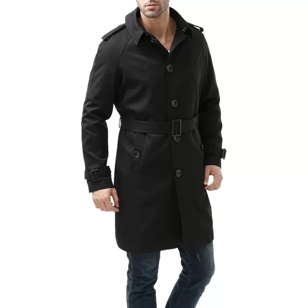 BGSD Mens Waterproof Classic Single Breasted Trench Coat for Men with Removable LinerBGSD Mens Waterproof Classic Single Breasted Trench Coat for Men with Removable Liner