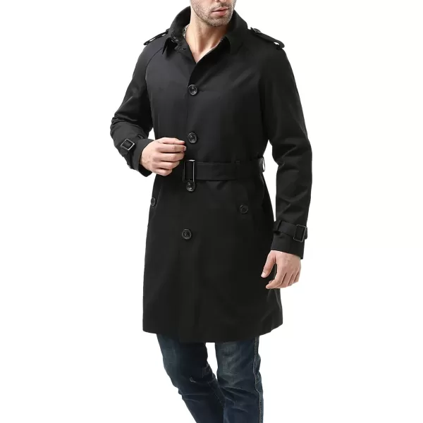 BGSD Mens Waterproof Classic Single Breasted Trench Coat for Men with Removable LinerBGSD Mens Waterproof Classic Single Breasted Trench Coat for Men with Removable Liner