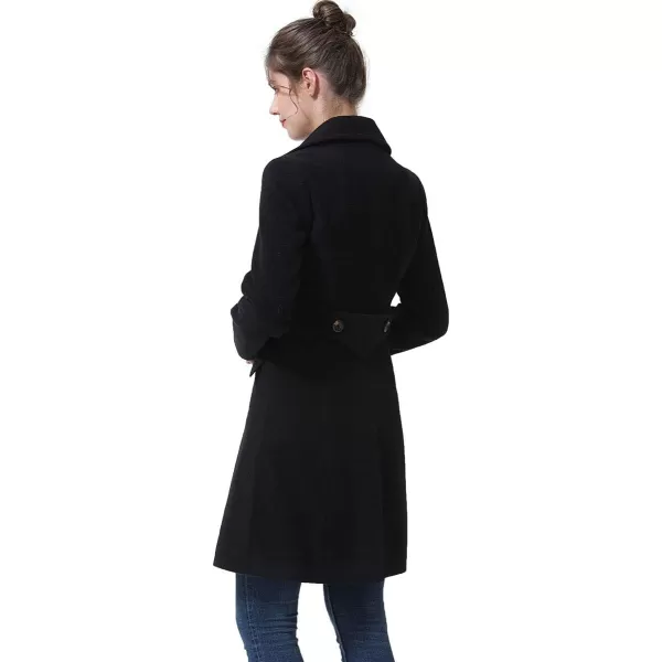 BGSD Women Ada MidLength Wool Walking Coat Regular amp Plus Size amp PetiteBlack