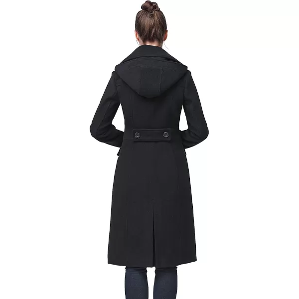 BGSD Women Ady Wool Pea Coat Regular amp Plus Size amp PetiteBlack