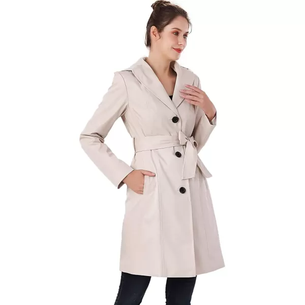 BGSD Women Aleah Waterproof Hooded Trench Coat  Regular amp Plus SizeBiscuit