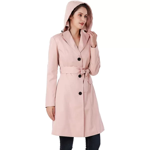 BGSD Women Aleah Waterproof Hooded Trench Coat  Regular amp Plus SizeBlush