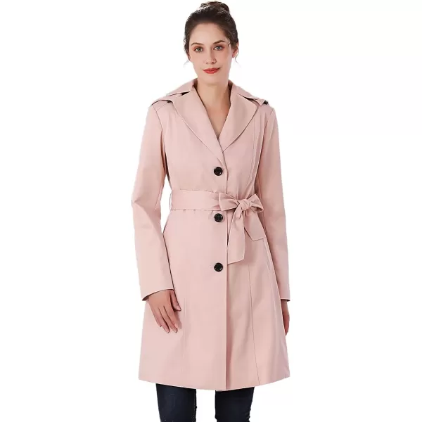 BGSD Women Aleah Waterproof Hooded Trench Coat  Regular amp Plus SizeBlush