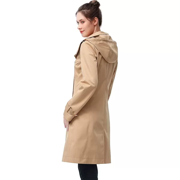 BGSD Women Amari Waterproof Hooded Trench Coat  Regular amp Plus SizeTan