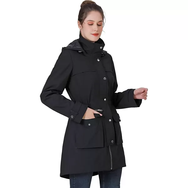 BGSD Women Amelia Waterproof Hooded Parka Coat with Removable Liner  Regular amp Plus SizeBlack