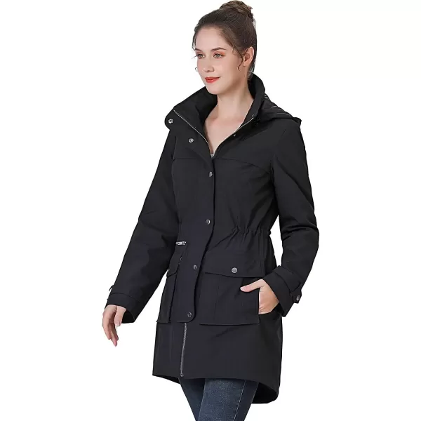 BGSD Women Amelia Waterproof Hooded Parka Coat with Removable Liner  Regular amp Plus SizeBlack