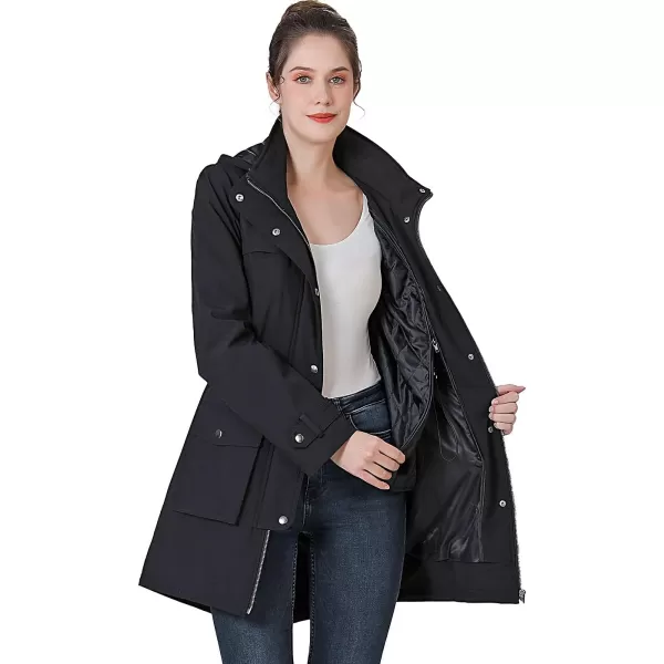 BGSD Women Amelia Waterproof Hooded Parka Coat with Removable Liner  Regular amp Plus SizeBlack