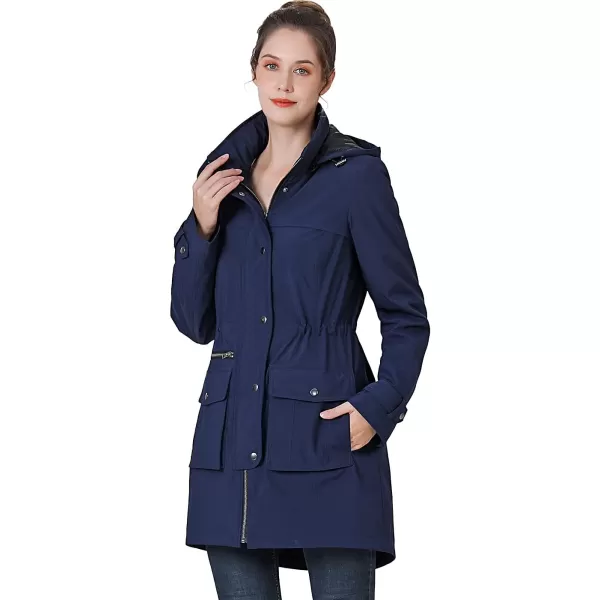 BGSD Women Amelia Waterproof Hooded Parka Coat with Removable Liner  Regular amp Plus SizeNavy