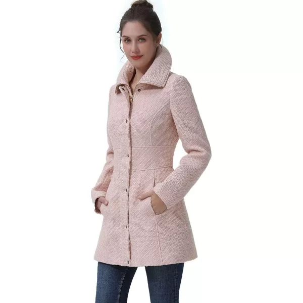 BGSD Women Ana Boucle Wool Walking Coat Regular amp Plus Size amp PetiteBlush