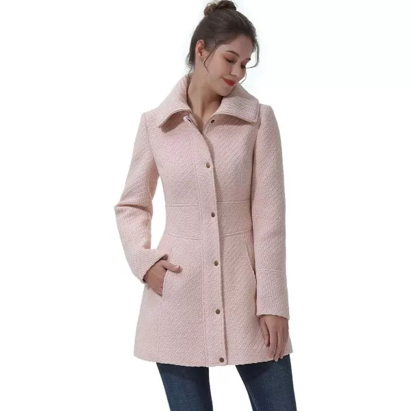 BGSD Women Ana Boucle Wool Walking Coat Regular amp Plus Size amp PetiteBlush