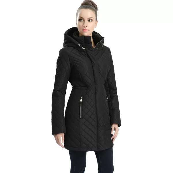 BGSD Women Angela Waterproof Quilted Parka Coat Novelty Winter Jacket  Regular amp Plus SizeBlack