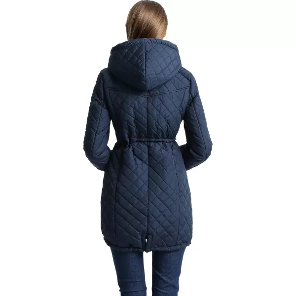 BGSD Women Angela Waterproof Quilted Parka Coat Novelty Winter Jacket  Regular amp Plus SizeNavy