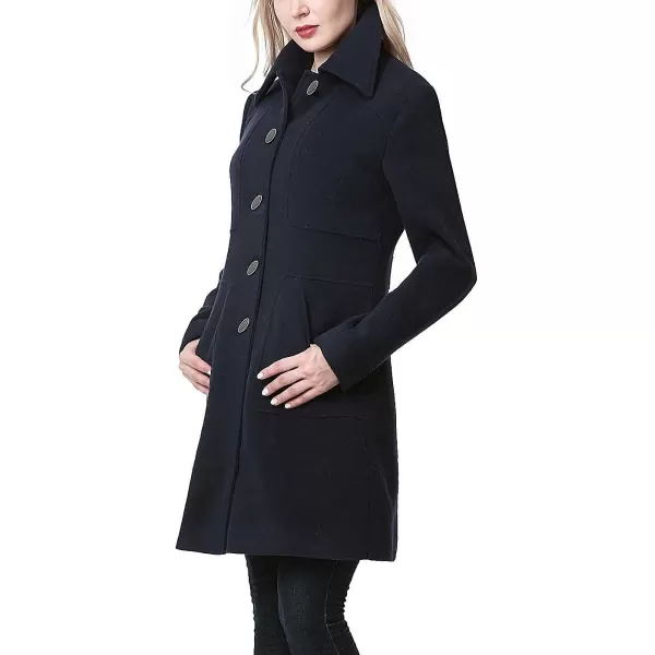 BGSD Women Anna Wool Walking Coat Regular amp Plus Size amp PetiteBlack