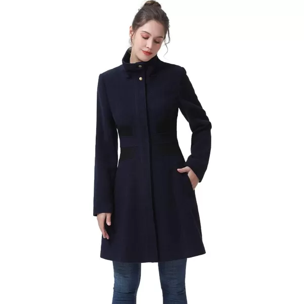 BGSD Women Ari Fit amp Flare Wool Coat Regular amp Plus Size amp PetiteBlack