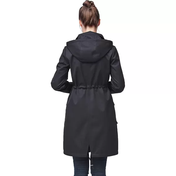 BGSD Women Ariah Waterproof Hooded Rain Jacket Parka Coat  Regular amp Plus SizeBlack