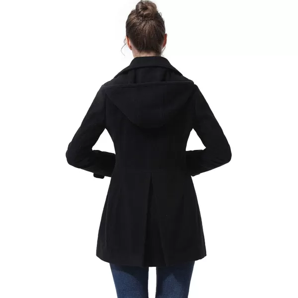 BGSD Women Bao Hooded Wool Coat Regular amp Plus Size amp PetiteBlack