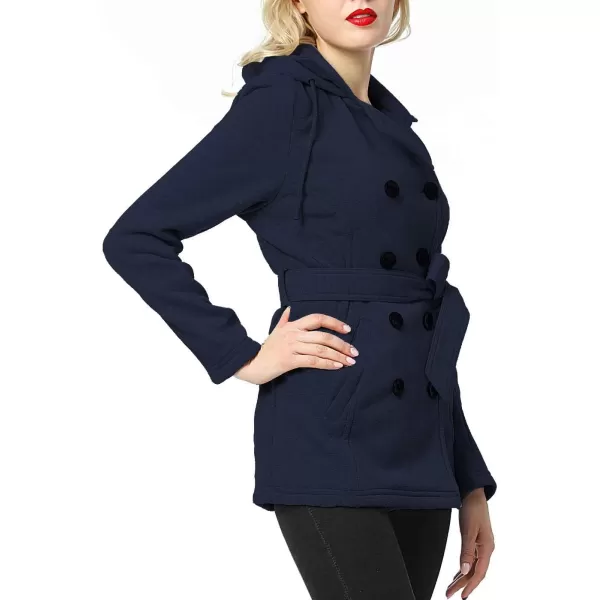 BGSD Women Belted Hooded Trench Coat XLargeBGSD Women Belted Hooded Trench Coat XLarge