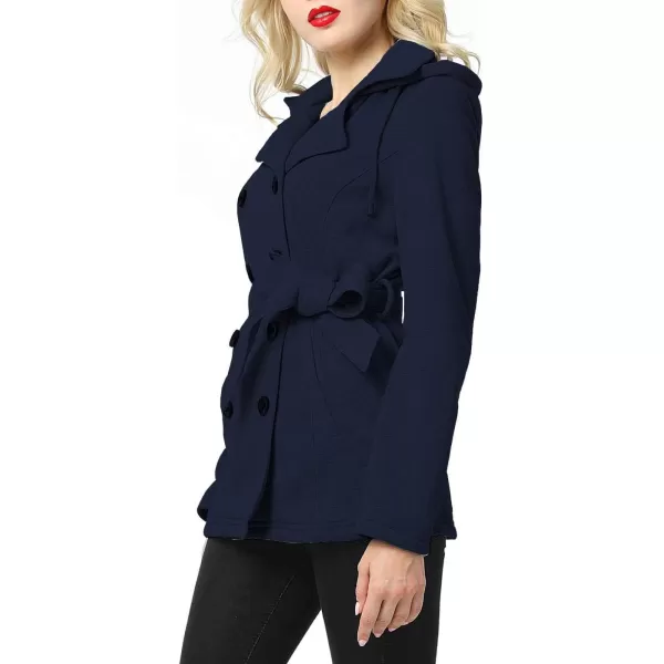 BGSD Women Belted Hooded Trench Coat XLargeBGSD Women Belted Hooded Trench Coat XLarge