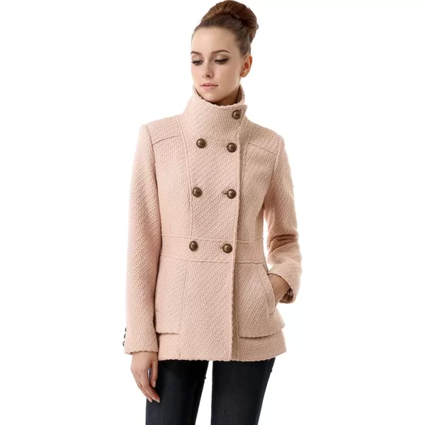 BGSD Women Cheri Wool Boucle CoatBlush