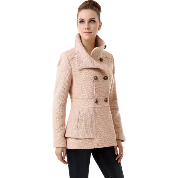 BGSD Women Cheri Wool Boucle CoatBlush