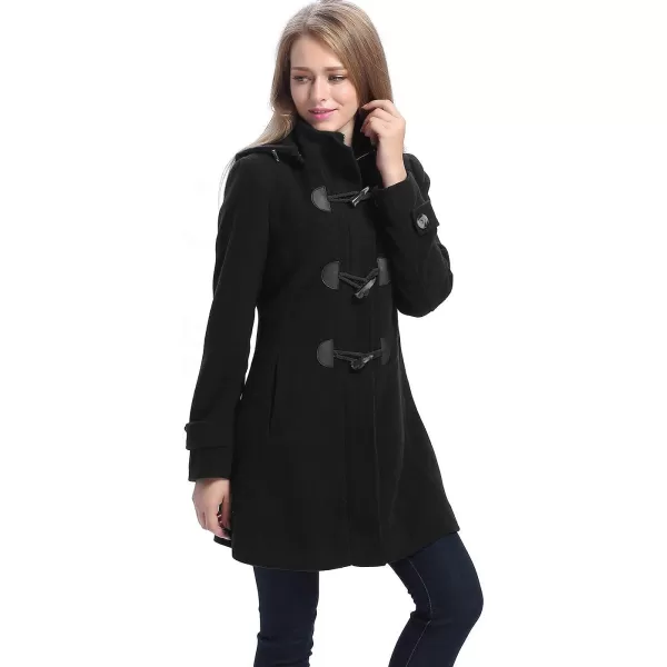 BGSD Women Daisy Wool Toggle Coat Regular amp Plus Size amp PetiteBlack