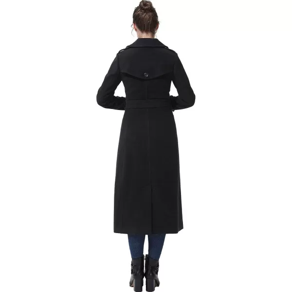 BGSD Women Dee Full Length Long Wool Trench Coat Regular amp Plus Size amp PetiteBlack